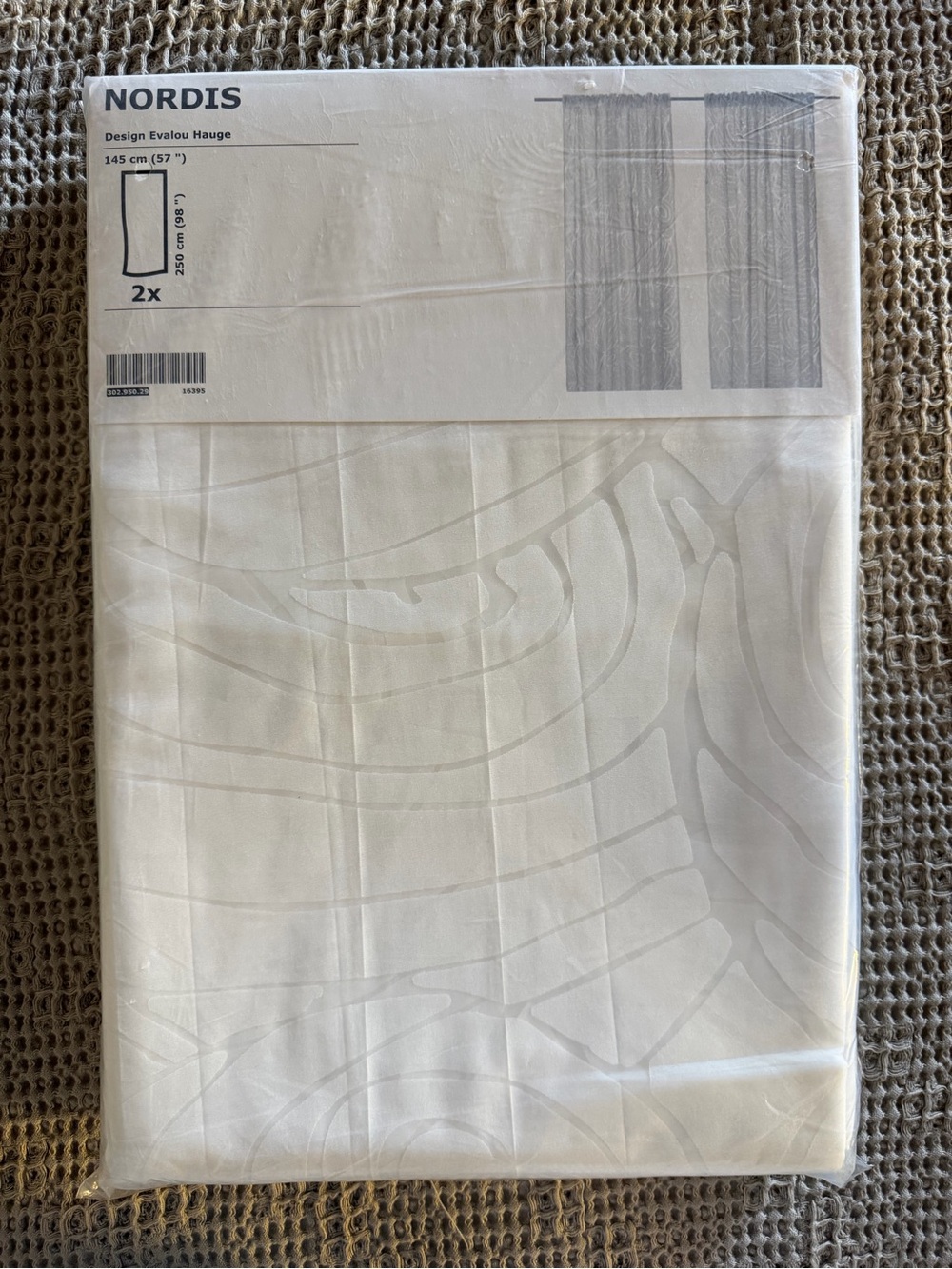 IKEA Nordis 9 panels White Sheer Curtain Panel